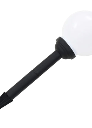 LED-solarlampen rond 15 cm RGB 4 st