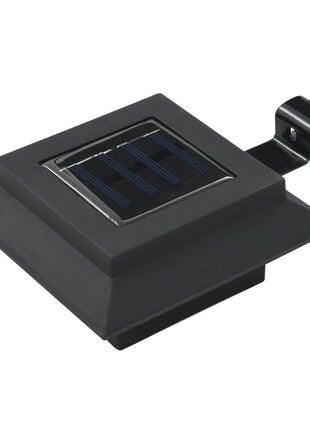 LED-solarlampen vierkant 12 cm zwart 6 st