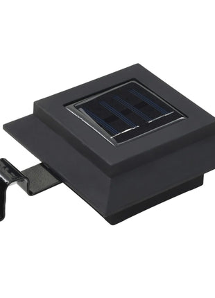 LED-solarlampen vierkant 12 cm zwart 6 st