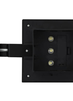 LED-solarlampen vierkant 12 cm zwart 6 st