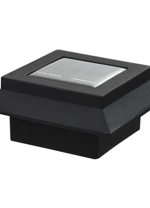 LED-solarlampen vierkant 12 cm zwart 6 st