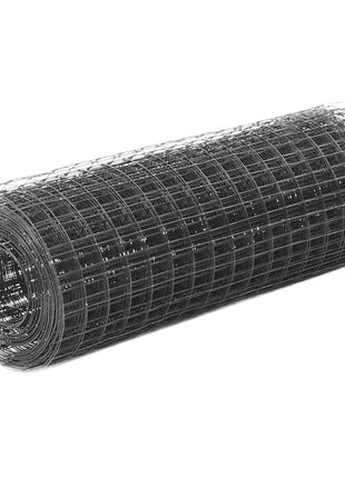 Kippengaas 25X0,5 M Staal Met Pvc Coating Grijs Grijs