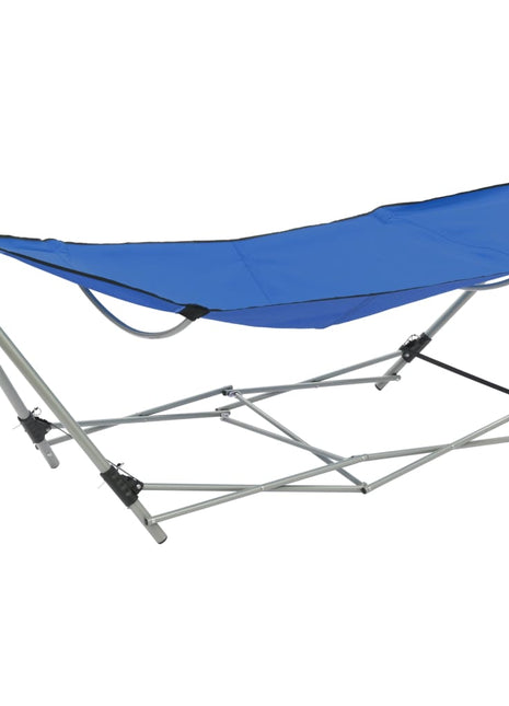 Hangmat met inklapbare standaard blauw