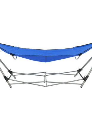 Hangmat met inklapbare standaard blauw