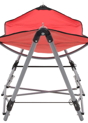Hangmat met inklapbare standaard rood