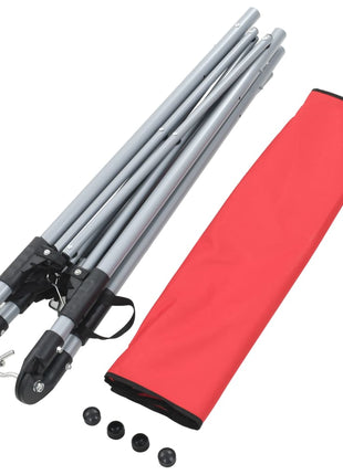 Hangmat met inklapbare standaard rood