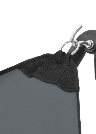 Hangmat met inklapbare standaard grijs