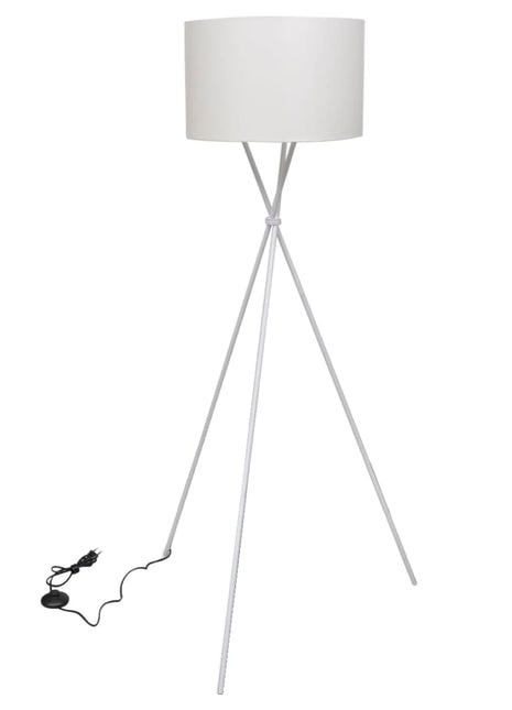 Vloerlamp inclusief lampenkap 139 cm wit