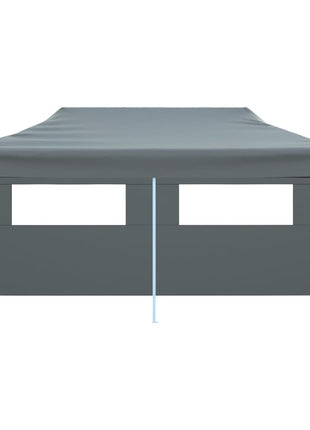 Partytent Pop-Up Inklapbaar Met Zijwanden 3X6 M Antraciet