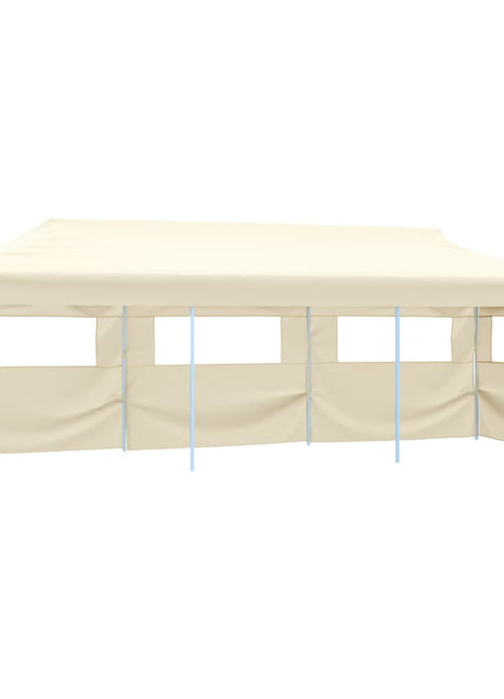 Vouwtent pop-up met 5 zijwanden 3x9 m crème