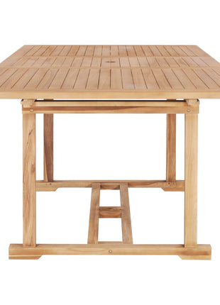 7-Delige Tuinset 150-200X100X75 Cm Massief Teakhout