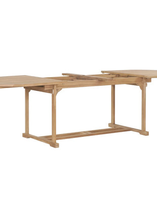 9-Delige Tuinset 180-280X100X75 Cm Massief Teakhout