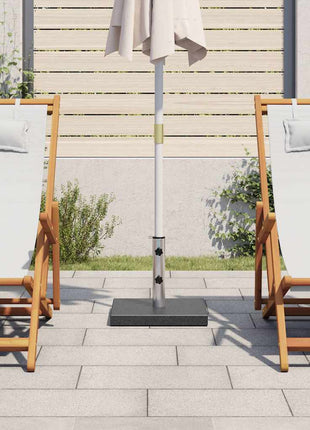 Parasolvoet vierkant 20 kg graniet zwart