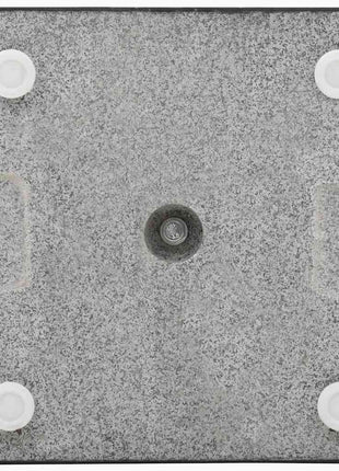 Parasolvoet vierkant 20 kg graniet zwart