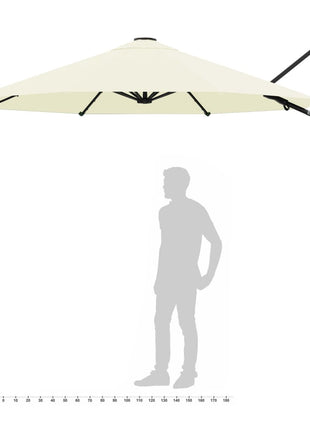 Wandparasol Met Metalen Paal 300 Cm Kleurig