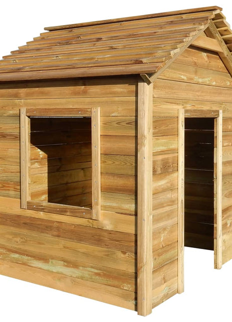 Buitenspeelhuis 120x120x146 cm grenenhout