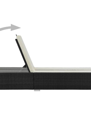 Ligbed Tweepersoons Poly Rattan