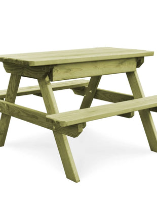 Picknicktafel Met Banken 90X90X58 Cm Geïmpregneerd Grenenhout