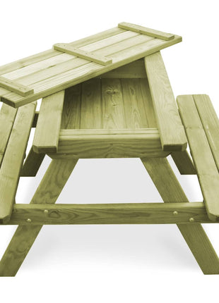 Picknicktafel Met Banken 90X90X58 Cm Geïmpregneerd Grenenhout