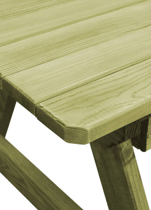 Picknicktafel Met Banken 90X90X58 Cm Geïmpregneerd Grenenhout