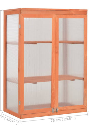 Tuinkas 75x47x109 cm hout