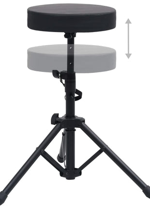 Drumkruk verstelbaar rond zwart