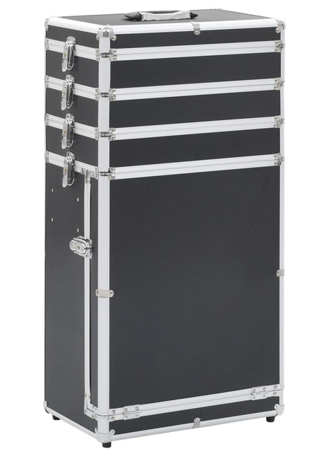Make-up trolley aluminium zwart