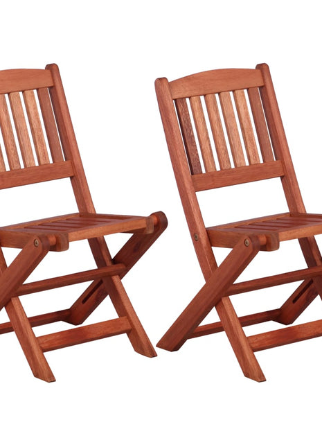 Eetkamerstoelen voor kinderen 2 st massief eucalyptushout