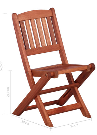 Eetkamerstoelen voor kinderen 2 st massief eucalyptushout