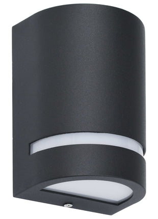 Buitenwandlampen 2 st 35 W halfrond zwart