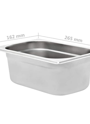 Gastronormbakken 8 St Gn 1/4 100 Mm Roestvrij Staal