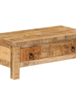Salontafel 90X45X35 Cm Massief Mangohout
