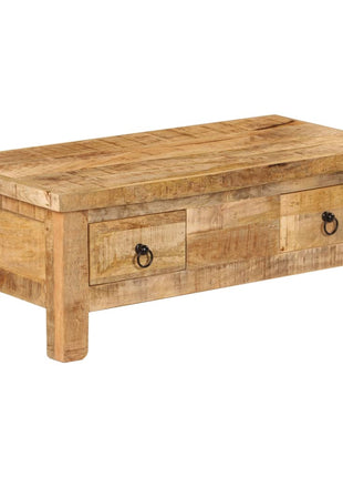 Salontafel 90X45X35 Cm Massief Mangohout