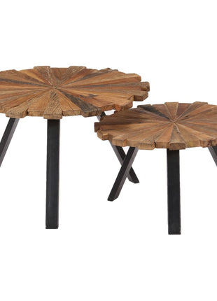 Salontafels 2 St Massief Gerecycled Hout