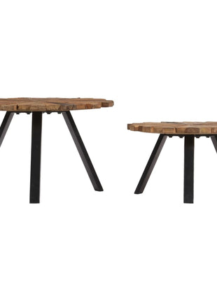 Salontafels 2 St Massief Gerecycled Hout