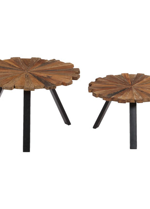 Salontafels 2 St Massief Gerecycled Hout