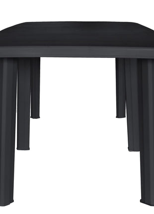 Tuintafel 216X90X72 Cm Kunststof Antraciet