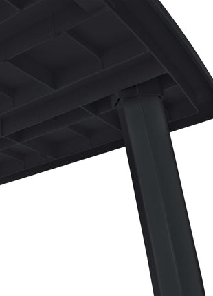 Tuintafel 216X90X72 Cm Kunststof Antraciet