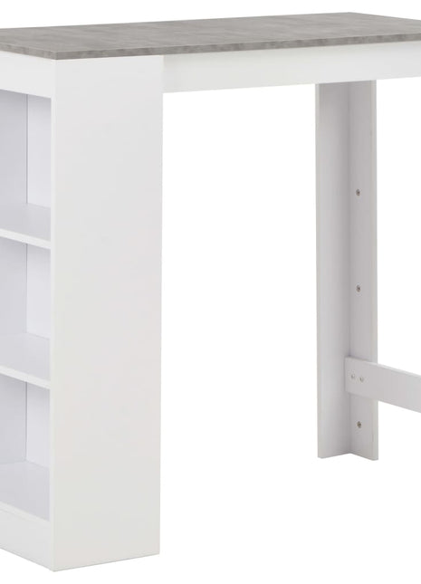 Bartafel Met Schap 110X50X103 Cm Wit