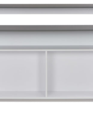 Bartafel Met 2 Tafelbladen 130X40X120 Cm Wit En