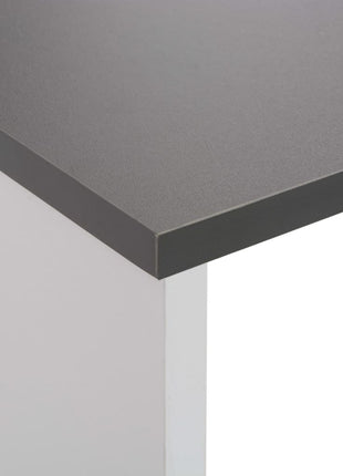 Bartafel Met 2 Tafelbladen 130X40X120 Cm Wit En