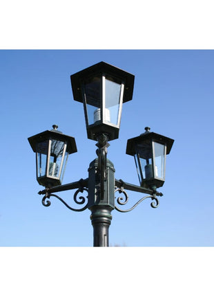 Tuinlantaarn Met 3 Armen 215 Cm Aluminium /Zwart