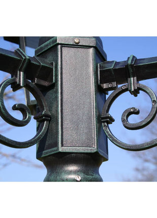 Tuinlantaarn Met 3 Armen 215 Cm Aluminium /Zwart