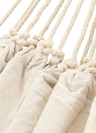 Hangmat 260x150 cm crèmekleurig