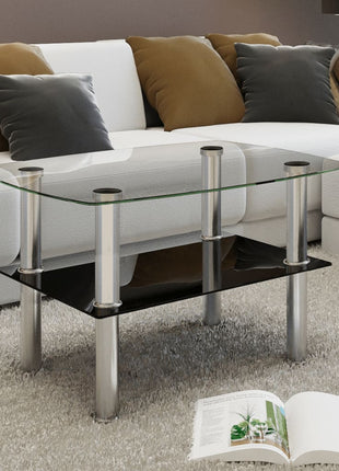Salontafel Met 2 Lagen Glas