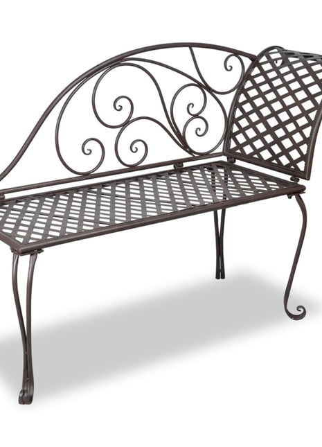 Chaise Longue 128 Cm Metaal Antiek