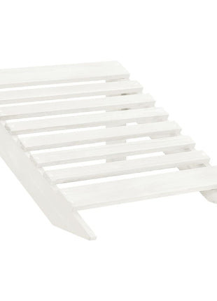 Tuinstoel met hocker hout wit