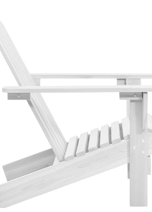 Tuinstoel hout wit