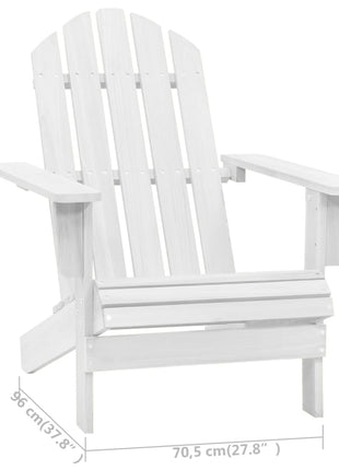 Tuinstoel hout wit