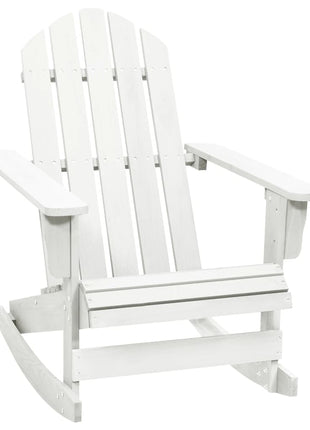 Tuinschommelstoel hout wit